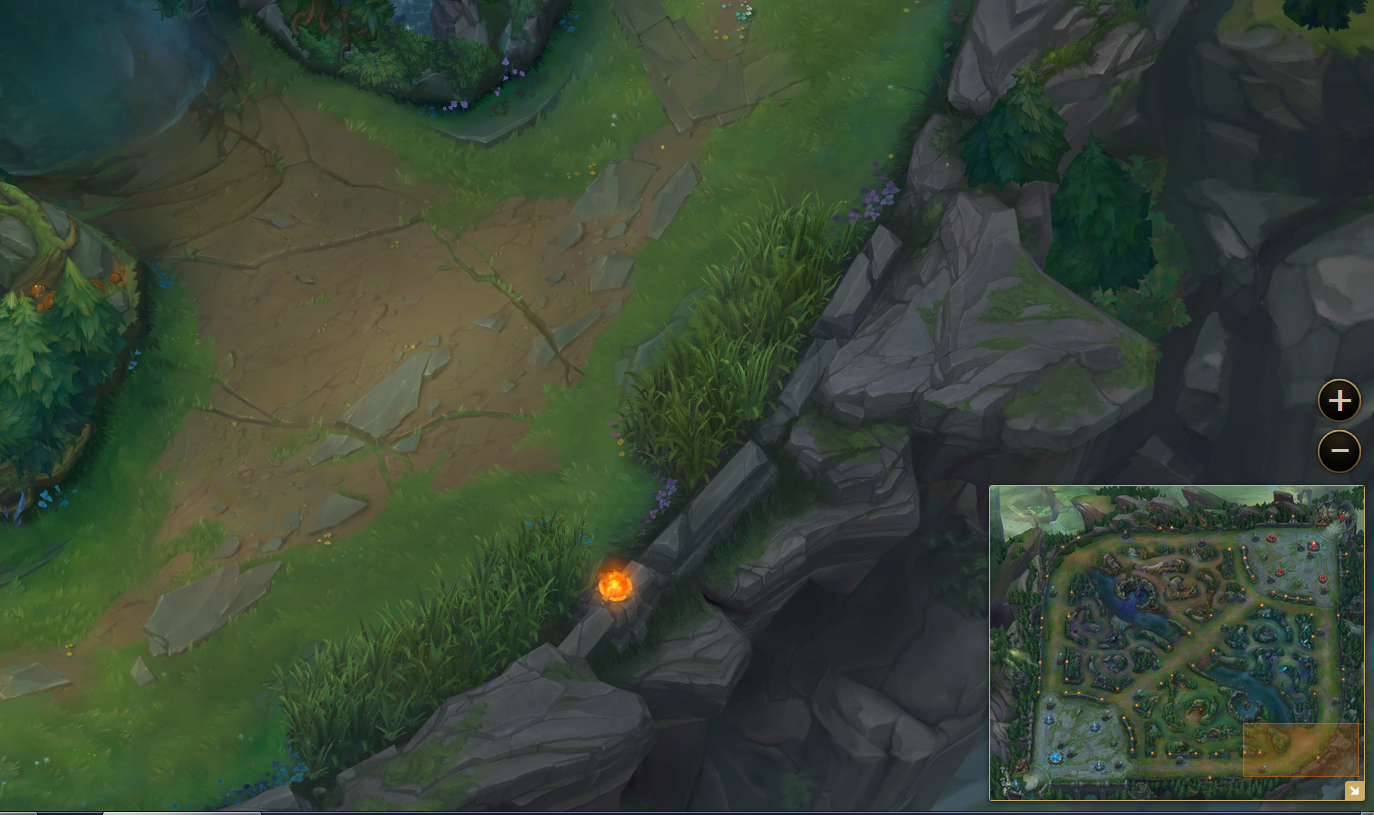 top down view of bot lane in league of legends